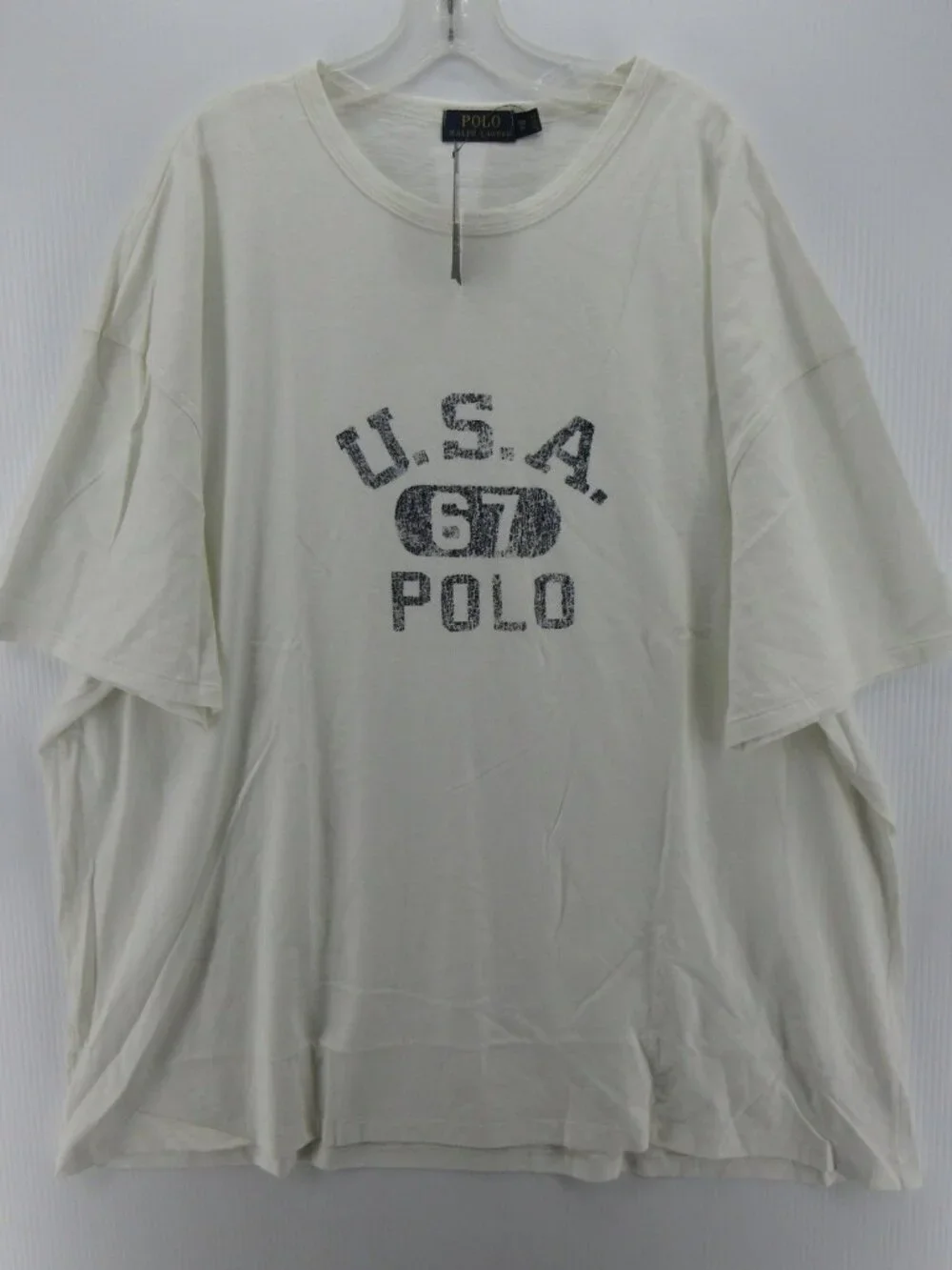 Polo Ralph Lauren Shirt 3XB Big USA 67 Distressed Graphic Heritage